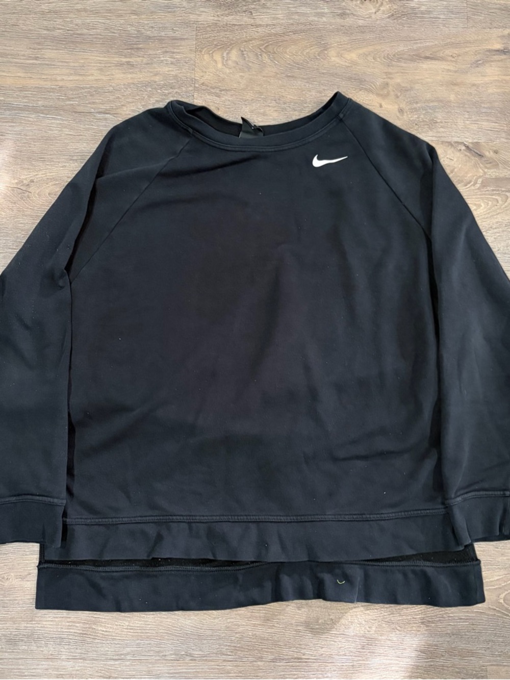 Nike Black Crewneck Sweatshirt with White Swoosh